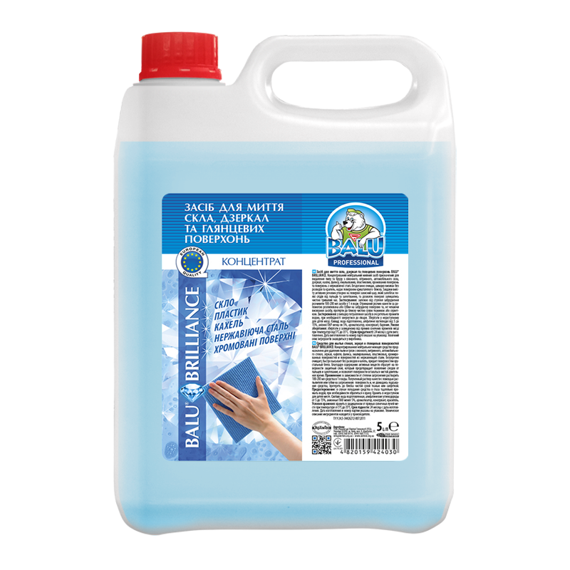 Професійний засіб для миття скла, дзеркал та глянцевих поверхонь BALU® BRILLIANCE